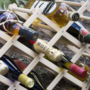 Weinregal aus Holz für 10 Weinflaschen, klappbar