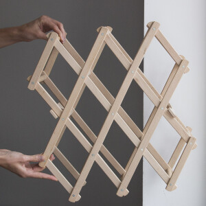 Weinregal aus Holz für 10 Weinflaschen, klappbar