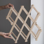 Weinregal aus Holz für 10 Weinflaschen, klappbar