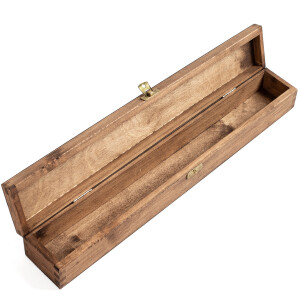 Kerzenbox aus Holz, Geschenkverpackung in Eiche dunkel