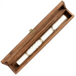 Kerzenbox aus Holz, Geschenkverpackung in Eiche dunkel