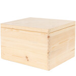 Spielzeugkiste aus Holz mit Klappdeckel, 24 Liter, 40 × 30 × 24 cm