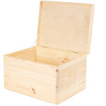 Spielzeugkiste aus Holz mit Klappdeckel, 24 Liter, 40 × 30 × 24 cm