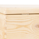 Spielzeugkiste aus Holz mit Klappdeckel, 24 Liter, 40 × 30 × 24 cm