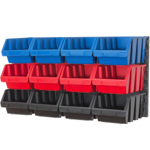 Wandplatten für Stapelboxen, Wandregal