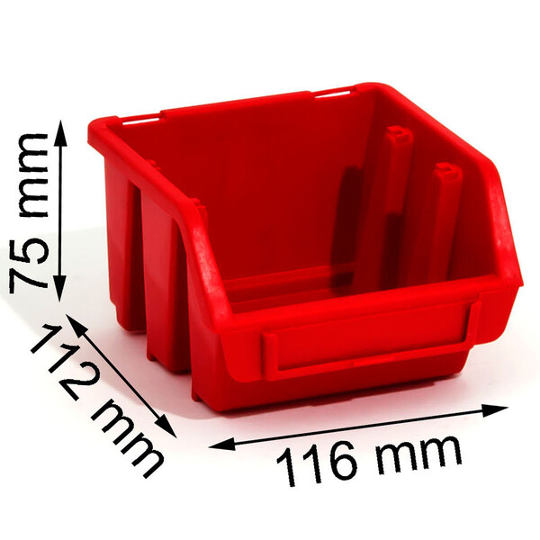 Kleinteilebox mit 0,6 Liter Fassungsvermögen aus Polypropylen