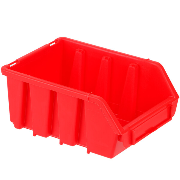 roter Materialbehälter mit Wandbefestigung 1 Liter Fassungsvermögen
