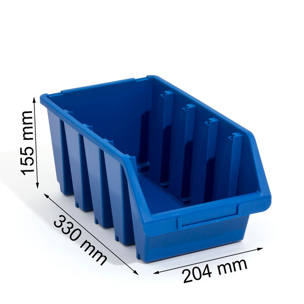 Regalkiste in Blau stapelbarer Materialkasten 8 Liter