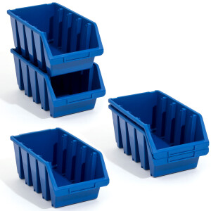 Regalkiste in Blau stapelbarer Materialkasten 8 Liter