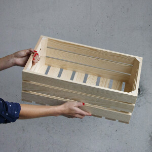 Große Holzkiste als Weinkiste, Truhe, Obstkiste 50...