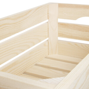 Große Holzkiste als Weinkiste, Truhe, Obstkiste 50 x 27 x 18 cm