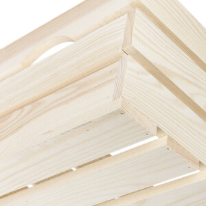 Große Holzkiste als Weinkiste, Truhe, Obstkiste 50 x 27 x 18 cm