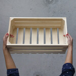 Große Holzkiste als Weinkiste, Truhe, Obstkiste 50 x 27 x 18 cm