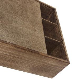 Geschenkkiste aus Holz für 3 Weinflaschen, 36 × 30 × 11 cm