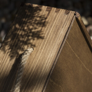 Geschenkkiste aus Holz für 3 Weinflaschen, 36 × 30 × 11 cm