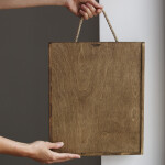 Geschenkkiste aus Holz für 3 Weinflaschen, 36 × 30 × 11 cm