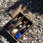 Geschenkkiste aus Holz für 3 Weinflaschen, 36 × 30 × 11 cm