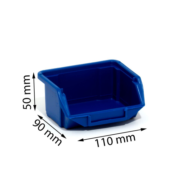 Stapelbox Regalbehälter Schrauben-Kasten Blau