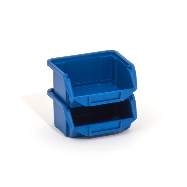 Stapelbox Regalbehälter Schrauben-Kasten Blau