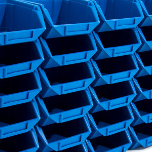 Industriebox 3,5 Liter Sichtlagerkasten Blau