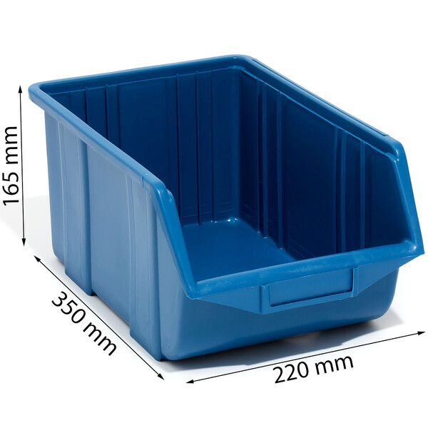 Lager Stapelbox, 28 kg Tragfähigkeit in Blau