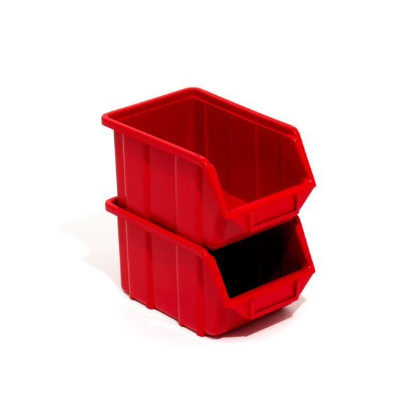 Werkzeugkasten stapelbar 1 Liter Lagerkiste Rot