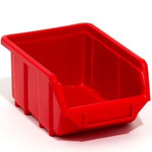 Werkzeugkasten stapelbar 1 Liter Lagerkiste Rot