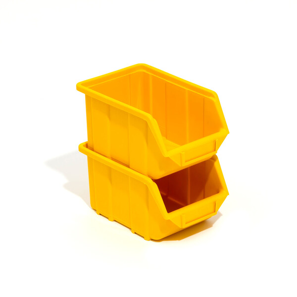Regalbox Stapelbox 1 Liter Materialbehälter Gelb