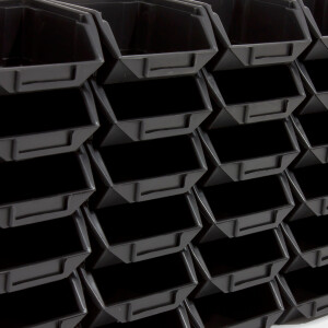 Stapelboxen 1 Liter Industrieboxen Schwarz