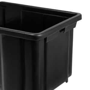 Handwerkerkiste 3,5 Liter Industrie-Stapelbox Schwarz