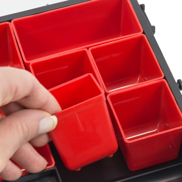 Sortierbox 8 Boxen Organizer Sortimentskasten Kleinteilebox Deckel herausnehmabar