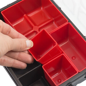 Sortimentskasten 4 Boxen Kleinteilemagazin Box Kleinteilebox Organizer Deckel