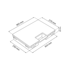 Kleinteilemagazin Sortimentskasten Tandem A Box Kleinteilebox Organizer Deckel