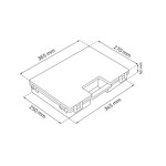 Kleinteilemagazin Sortimentskasten Tandem A Box Kleinteilebox Organizer Deckel