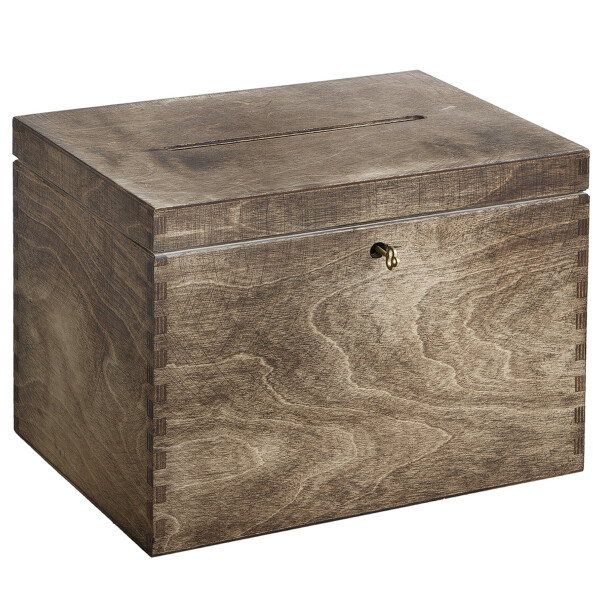 Wahlurne, Geldgeschenke Kiste aus Holz, 29 × 20 × 22 cm