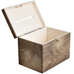 Wahlurne, Geldgeschenke Kiste aus Holz, 29 × 20 × 22 cm