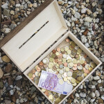 Wahlurne, Geldgeschenke Kiste aus Holz, 29 × 20 × 22 cm