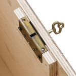 Briefbox in Eiche Dunkel, Wahlurne 17 Liter aus Holz, 25 × 29 × 30 cm