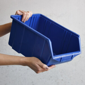 Lager Stapelbox, 28 kg Tragfähigkeit in Blau