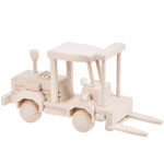 Gabelstapler aus Holz, Holzspielzeug Stapler 32 × 9 × 16 cm
