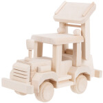 Holz Radlader, Holzspielzeug Bulldozer 27 x 10 x 14 cm