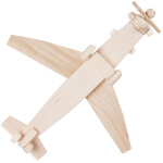 Flugzeug aus Holz, Holzspielzeug, 34 × 28 × 12 cm