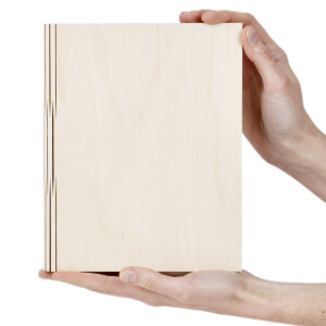 Holzmappe DIN A5, Ringbuch, Ordner aus Holz,...