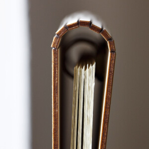 Holzmappe DIN A5, Ringbuch, Ordner aus Holz, 23 × 18 cm