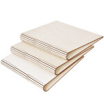 Holzmappe DIN A5, Ringbuch, Ordner aus Holz, 23 × 18 cm