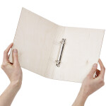 Holzmappe DIN A5, Ringbuch, Ordner aus Holz, 23 × 18 cm
