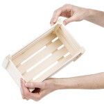 Aufbewahrungskiste, 3 Liter, Vollholzkiste 24,5 x 14,5 x 12,5 cm