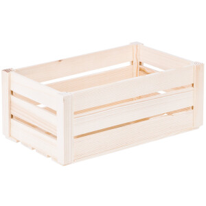 Holzkiste, 4,5 Liter Holz-Stiege Obstkiste...