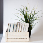 Holzkiste, 4,5 Liter Holz-Stiege Obstkiste 28,5 × 17,5 × 12,5 cm