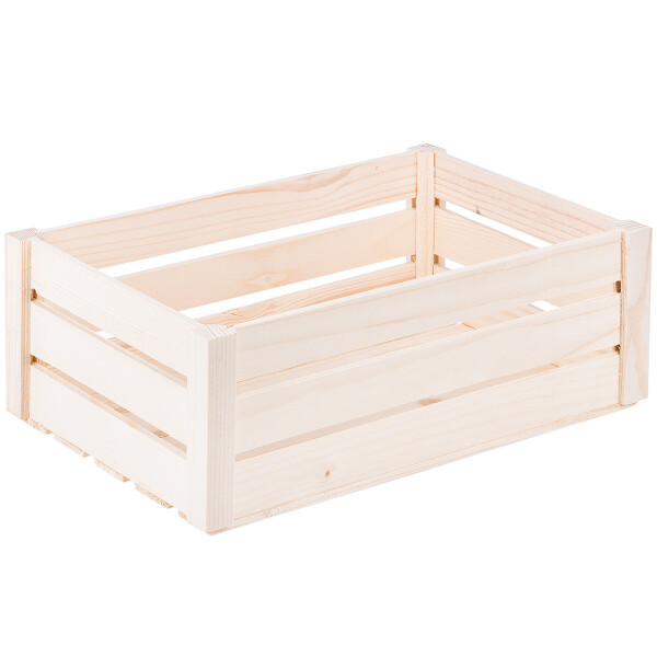 Holzkiste, 6,5 Liter, Ladenregalsiege 32 × 21 × 12,5 cm